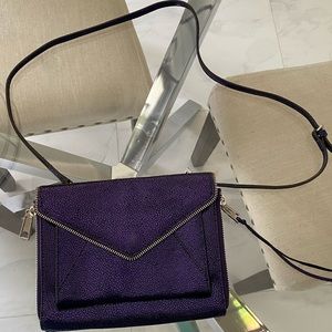 Metallic blue/purple Marlowe Mini, REBECCA MINKOFF, crossbody purse